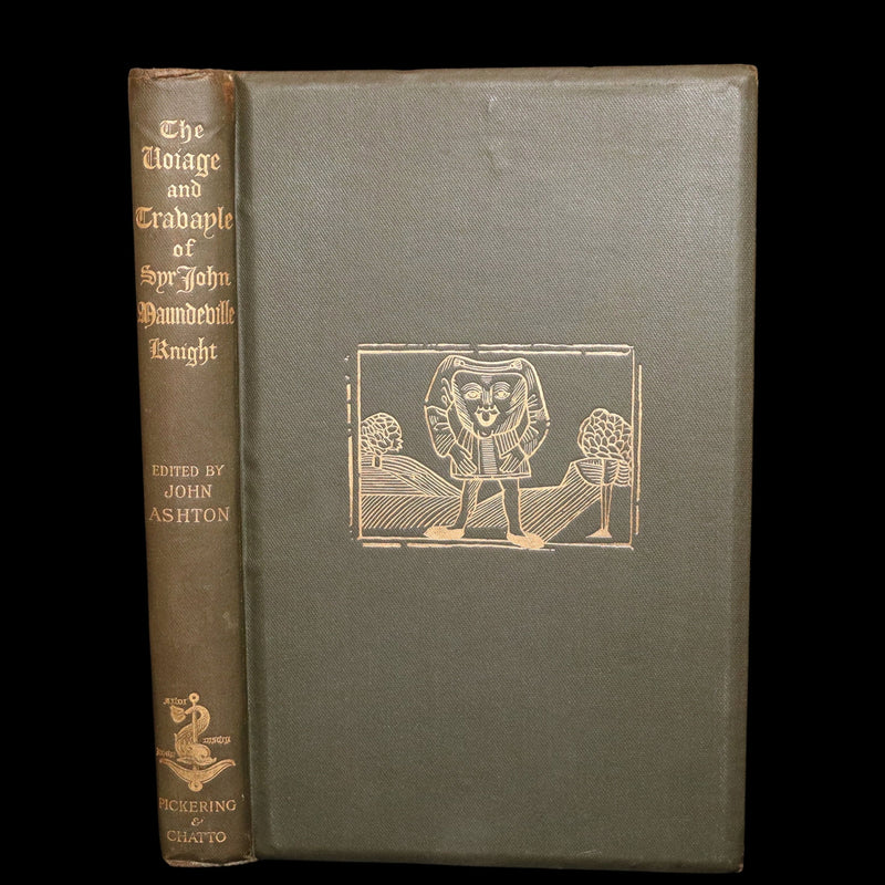 1887 Rare Legendary medieval Travel - The Voiage of Syr John Maundeville, Knight