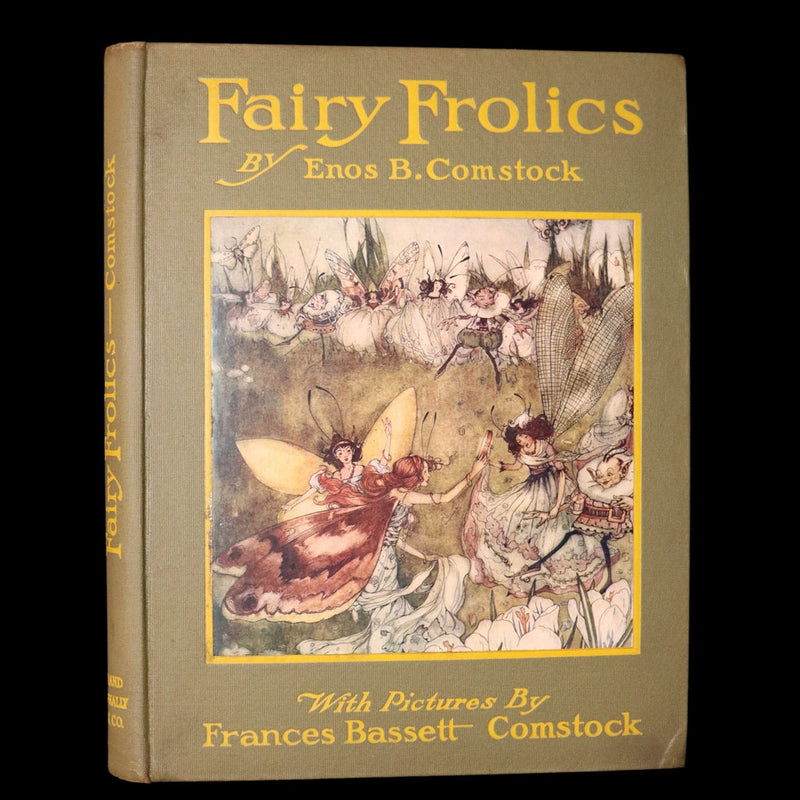 1915 Scarce Book - Fairy Frolics by Enos and Frances Comstock, Color Illustrated