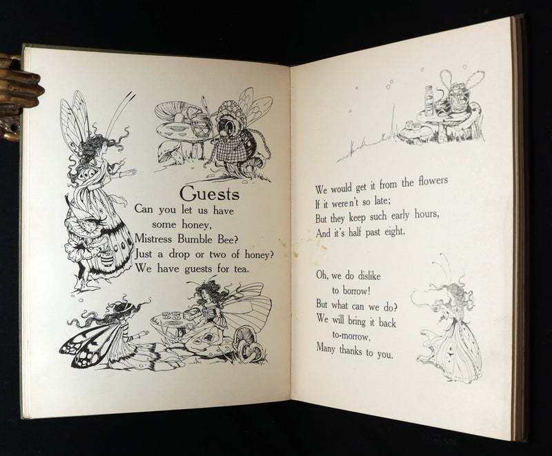1915 Scarce Book - Fairy Frolics by Enos and Frances Comstock, Color Illustrated
