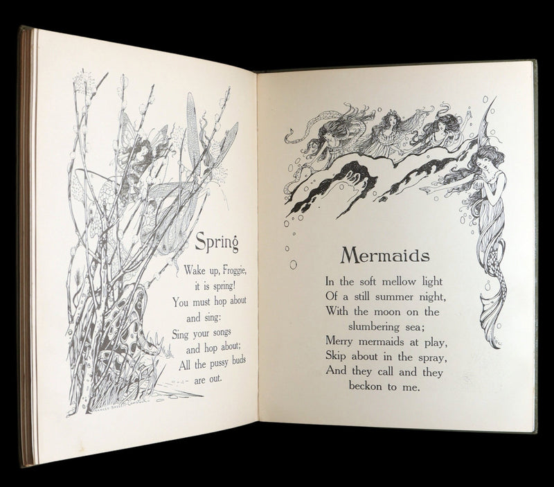 1915 Scarce Book - Fairy Frolics by Enos and Frances Comstock, Color Illustrated