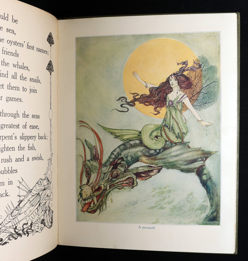 1915 Scarce Book - Fairy Frolics by Enos and Frances Comstock, Color Illustrated