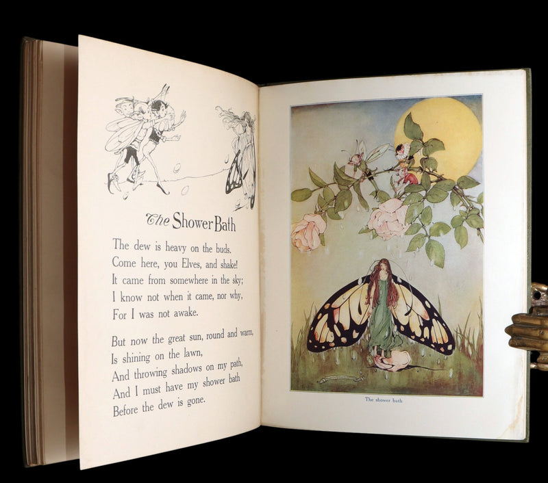 1915 Scarce Book - Fairy Frolics by Enos and Frances Comstock, Color Illustrated
