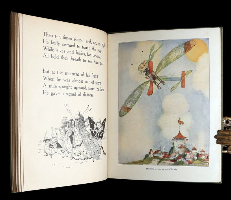 1915 Scarce Book - Fairy Frolics by Enos and Frances Comstock, Color Illustrated