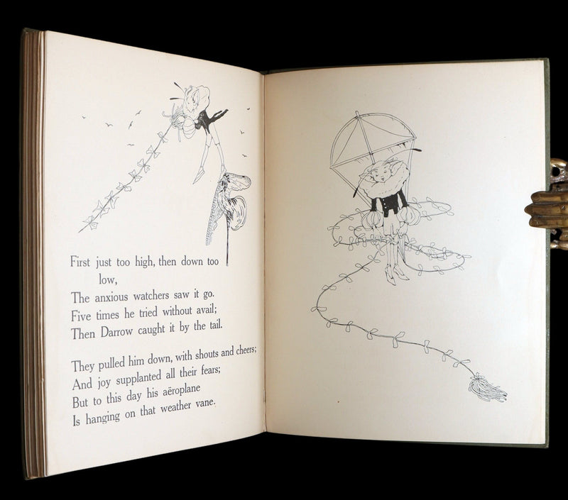 1915 Scarce Book - Fairy Frolics by Enos and Frances Comstock, Color Illustrated