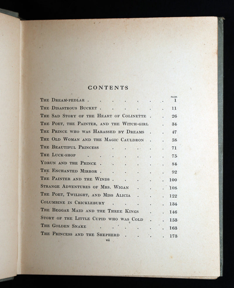 1920 Rare Book - The Dream-Pedlar, Illustrated in Color by Florence Anderson