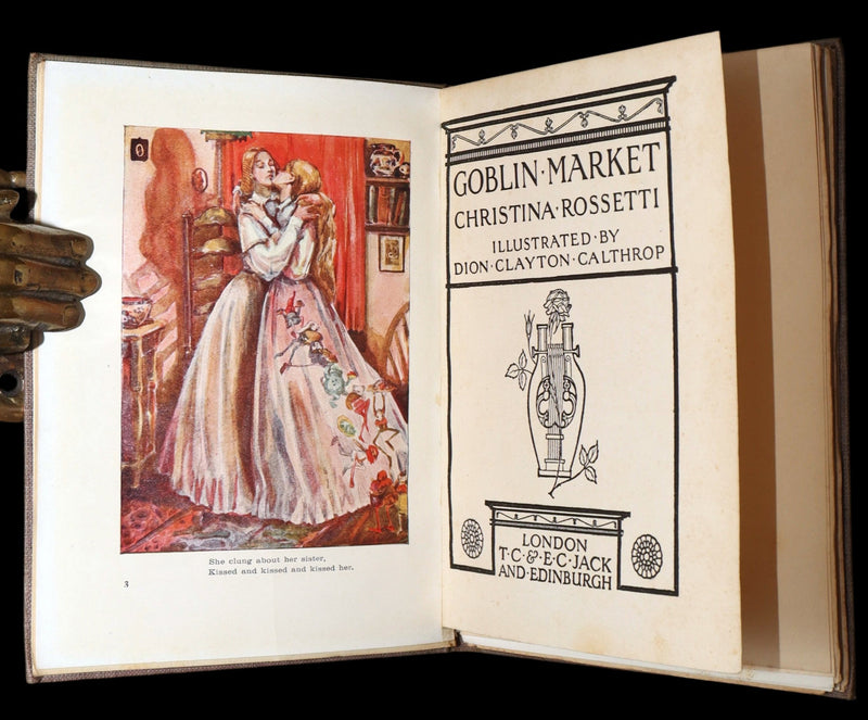 1905 Scarce Book - Goblin Market by C. Rossetti Illustrated by Dion C. Calthrop