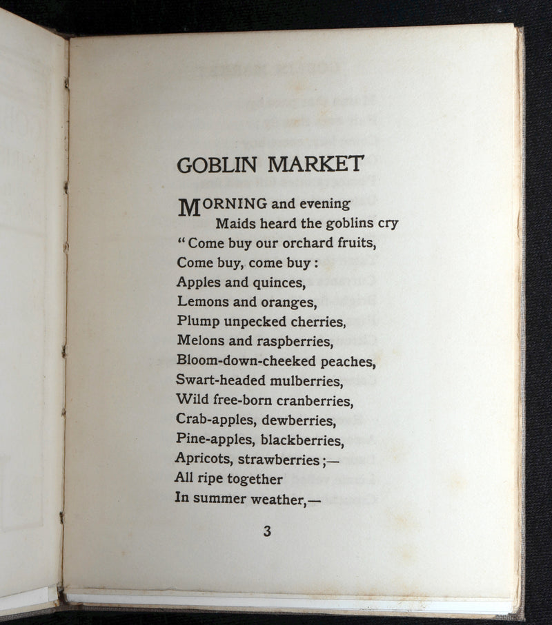 1905 Scarce Book - Goblin Market by C. Rossetti Illustrated by Dion C. Calthrop