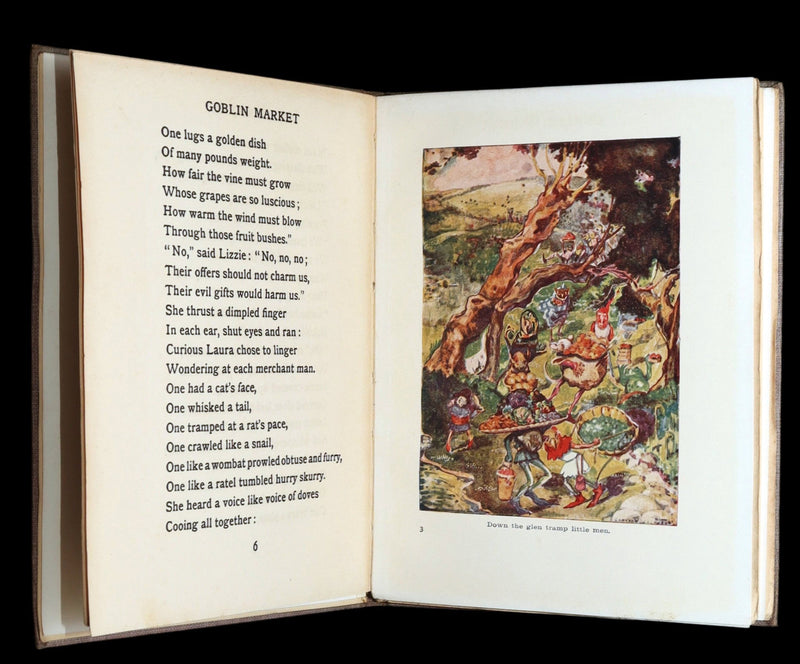 1905 Scarce Book - Goblin Market by C. Rossetti Illustrated by Dion C. Calthrop