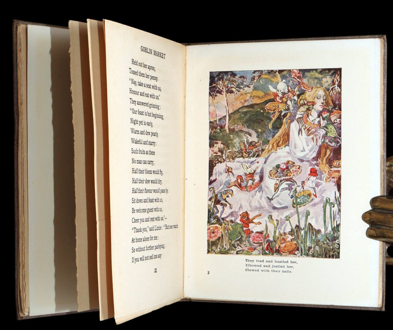 1905 Scarce Book - Goblin Market by C. Rossetti Illustrated by Dion C. Calthrop