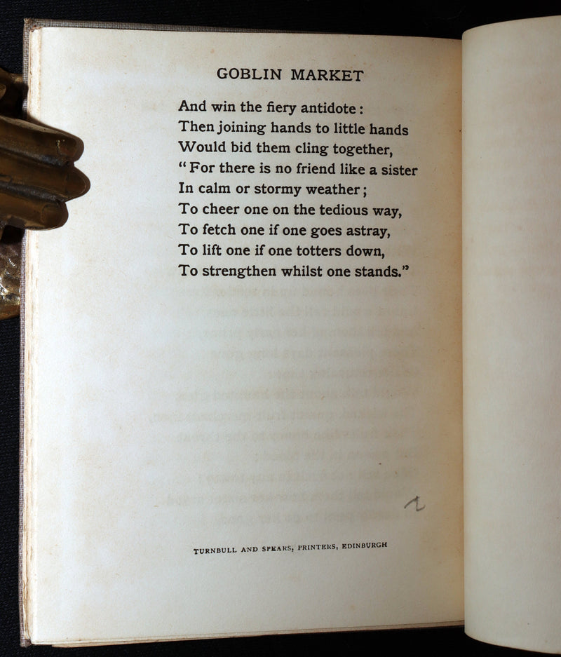 1905 Scarce Book - Goblin Market by C. Rossetti Illustrated by Dion C. Calthrop