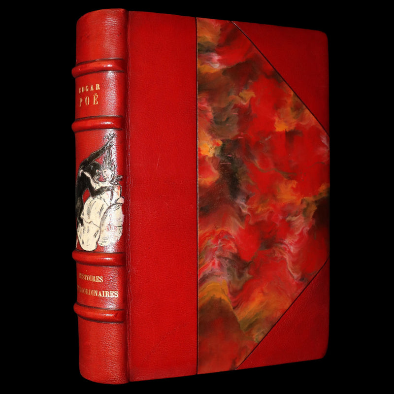 1884 French Set Fine Mosaic Binding - Edgar Allan Poe, Histoires Extraordinaires