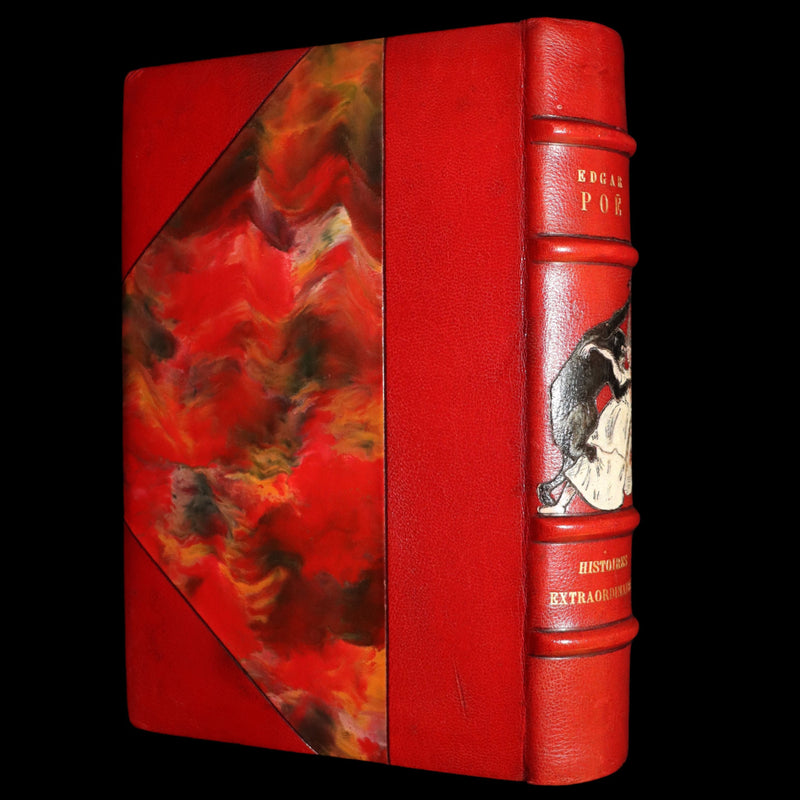1884 French Set Fine Mosaic Binding - Edgar Allan Poe, Histoires Extraordinaires