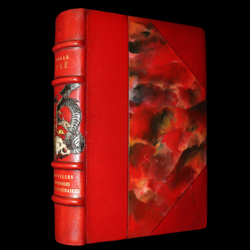 1884 French Set Fine Mosaic Binding - Edgar Allan Poe, Histoires Extraordinaires