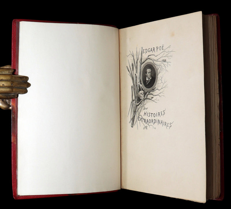 1884 French Set Fine Mosaic Binding - Edgar Allan Poe, Histoires Extraordinaires