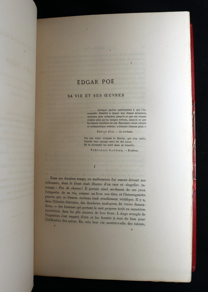 1884 French Set Fine Mosaic Binding - Edgar Allan Poe, Histoires Extraordinaires