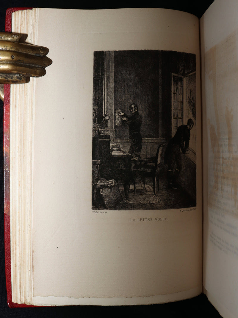 1884 French Set Fine Mosaic Binding - Edgar Allan Poe, Histoires Extraordinaires