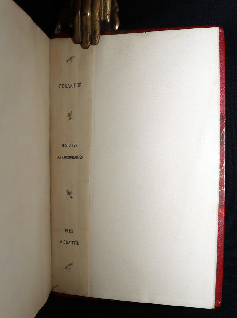 1884 French Set Fine Mosaic Binding - Edgar Allan Poe, Histoires Extraordinaires