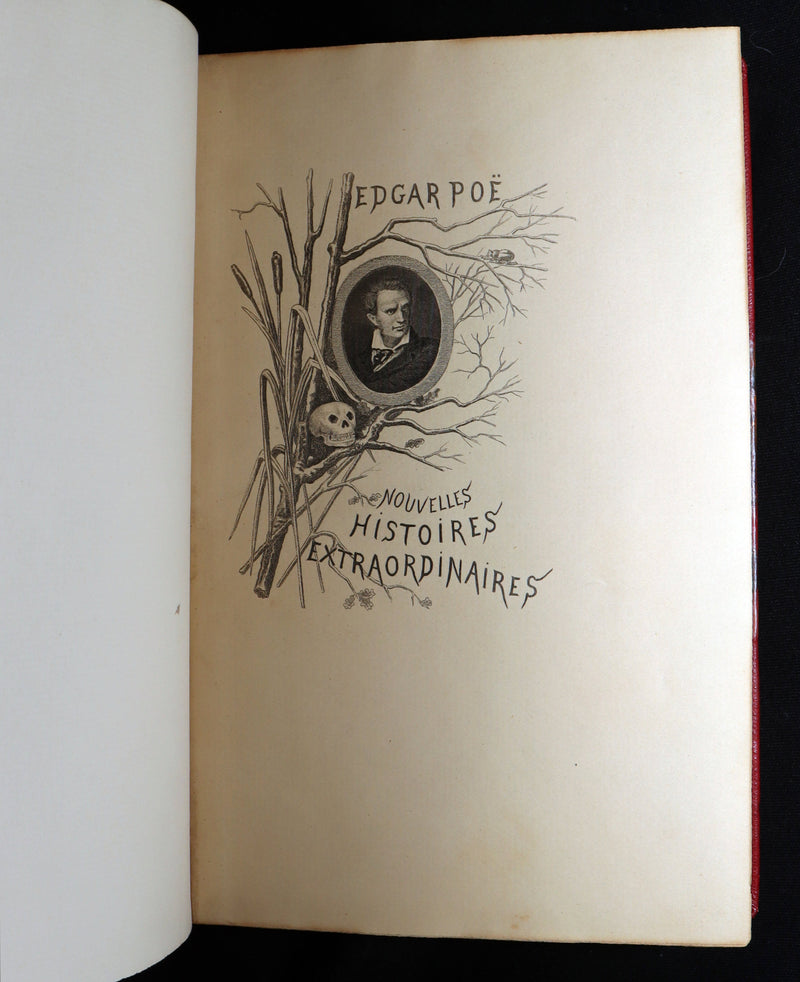 1884 French Set Fine Mosaic Binding - Edgar Allan Poe, Histoires Extraordinaires