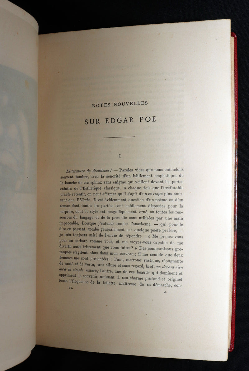 1884 French Set Fine Mosaic Binding - Edgar Allan Poe, Histoires Extraordinaires