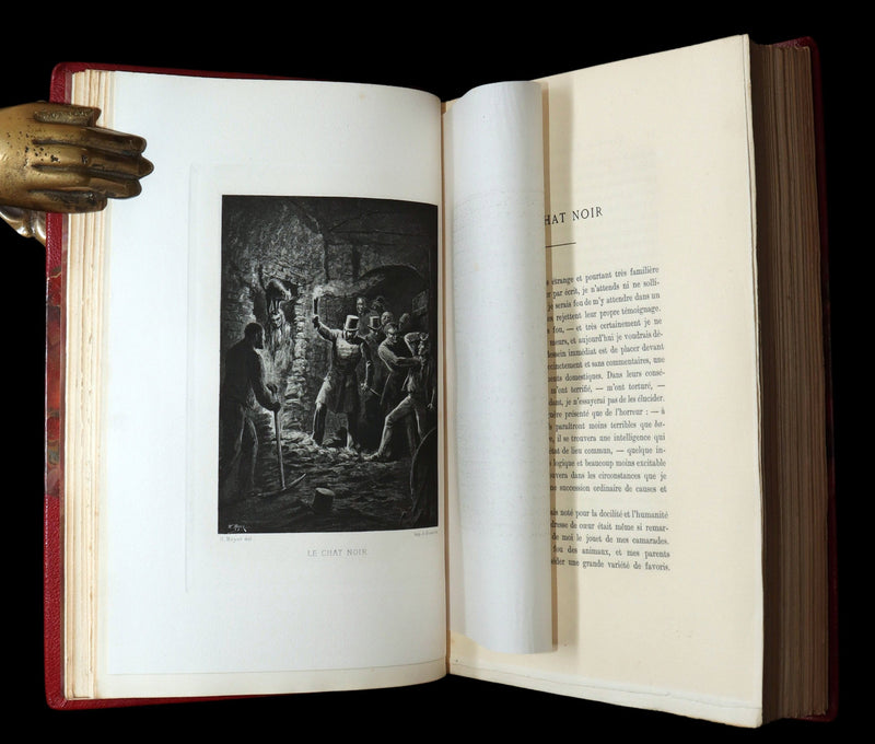 1884 French Set Fine Mosaic Binding - Edgar Allan Poe, Histoires Extraordinaires