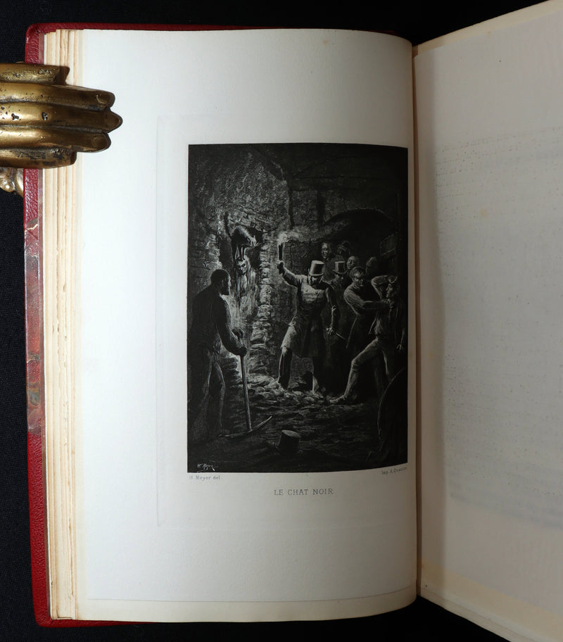1884 French Set Fine Mosaic Binding - Edgar Allan Poe, Histoires Extraordinaires