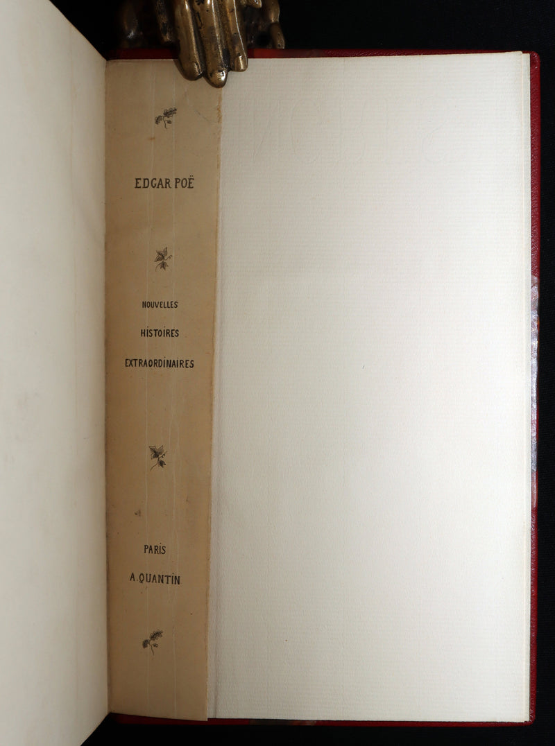 1884 French Set Fine Mosaic Binding - Edgar Allan Poe, Histoires Extraordinaires