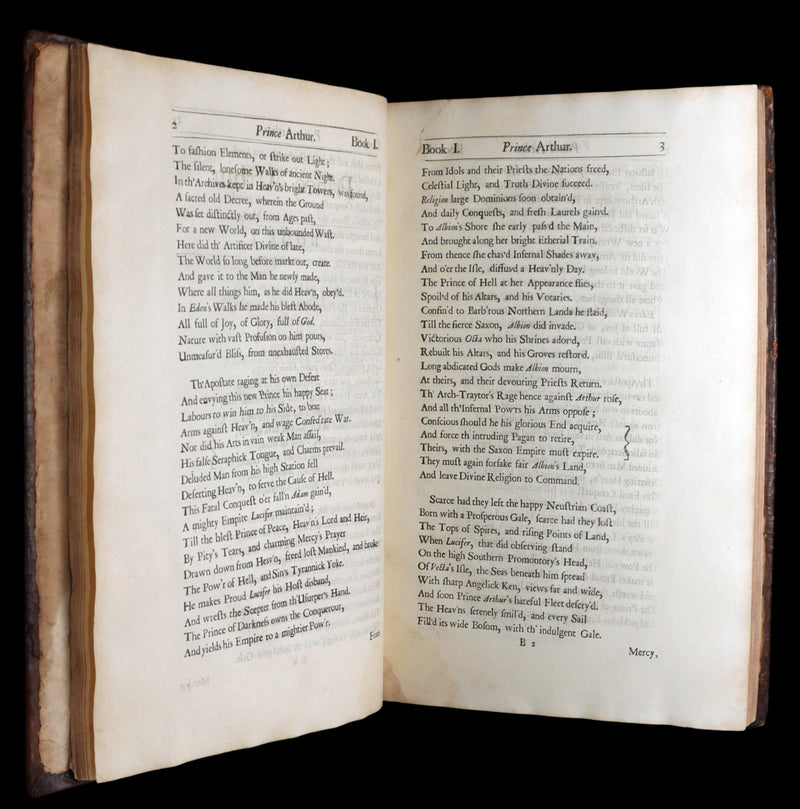 1695 Rare Book - Prince Arthur,  An Heroick Poem by Sir Richard Blackmore