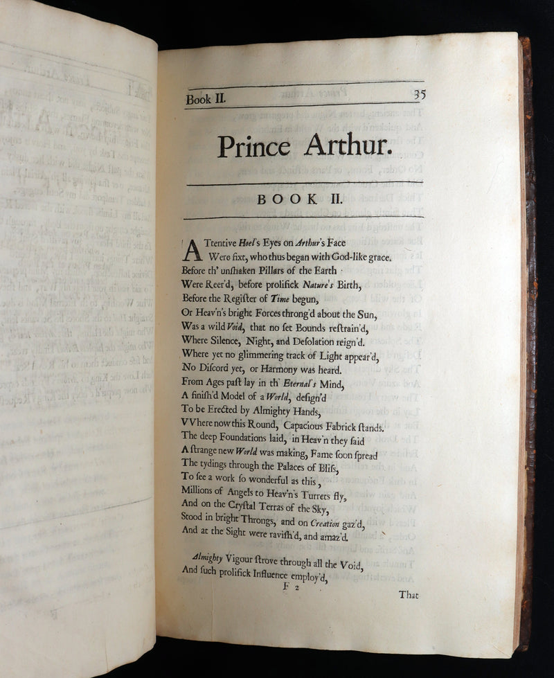 1695 Rare Book - Prince Arthur,  An Heroick Poem by Sir Richard Blackmore