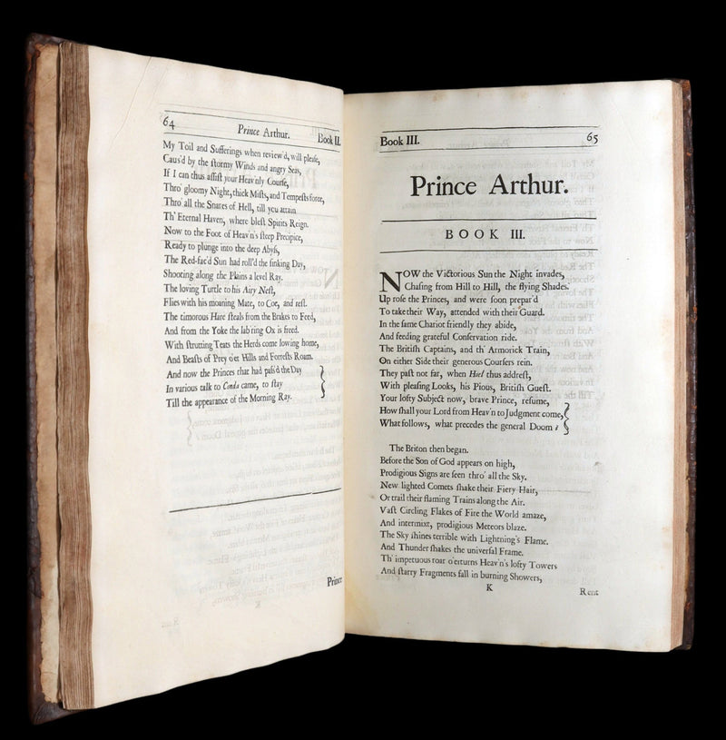 1695 Rare Book - Prince Arthur,  An Heroick Poem by Sir Richard Blackmore