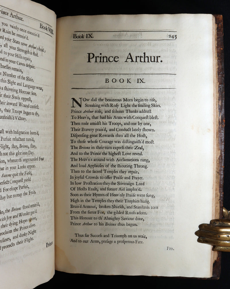 1695 Rare Book - Prince Arthur,  An Heroick Poem by Sir Richard Blackmore