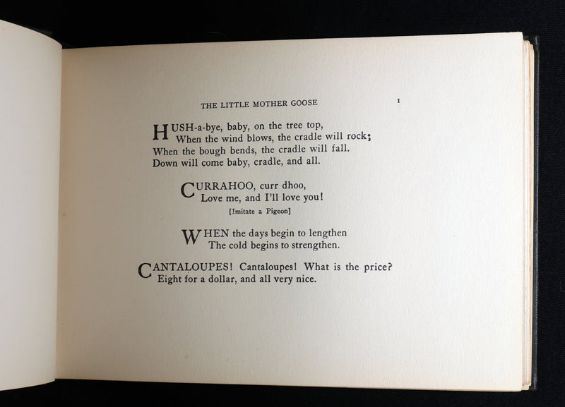 1918 Rare Book - The Little Mother Goose Illustrated by Jessie Willcox Smith