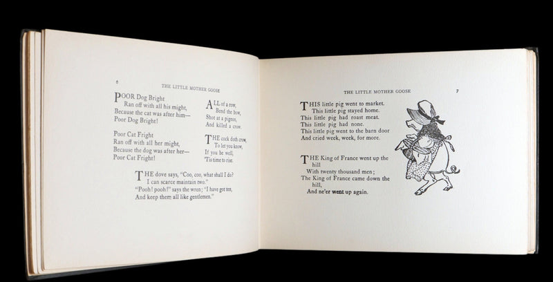 1918 Rare Book - The Little Mother Goose Illustrated by Jessie Willcox Smith