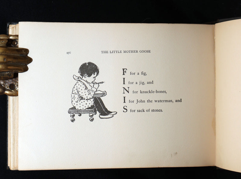 1918 Rare Book - The Little Mother Goose Illustrated by Jessie Willcox Smith