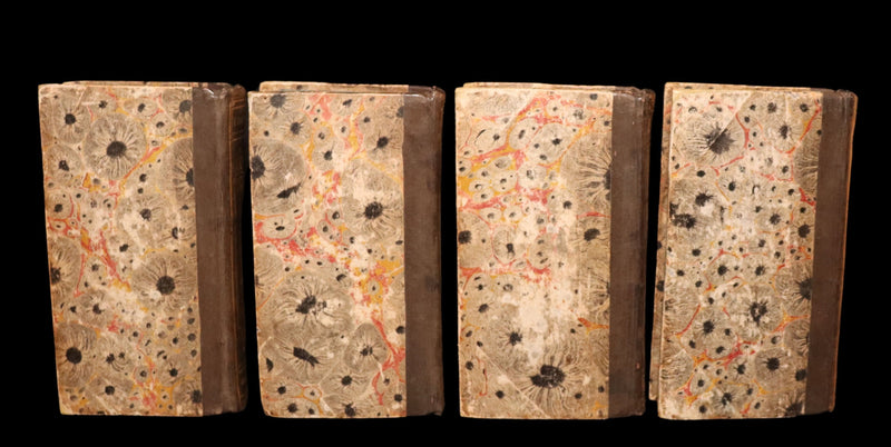 1783 Rare Italian 4 Vol Set Pocket Edition - Orlando Furioso by Lodovico Ariosto