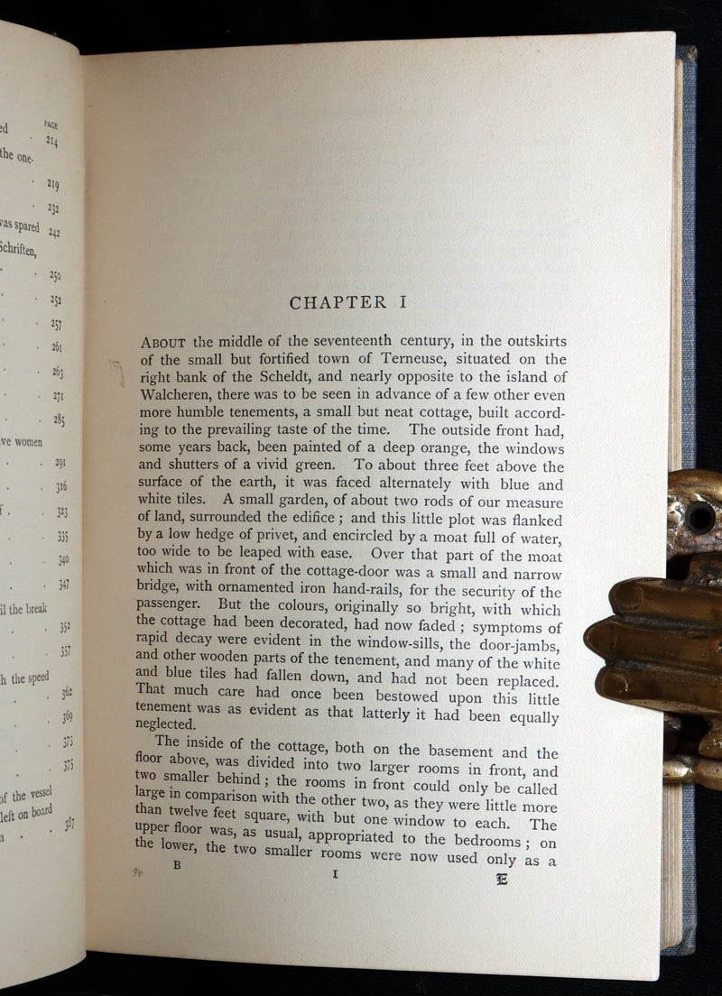 1896 Rare Book - The Phantom Ship by Captain Marryat, Illustrated by H.R. Millar