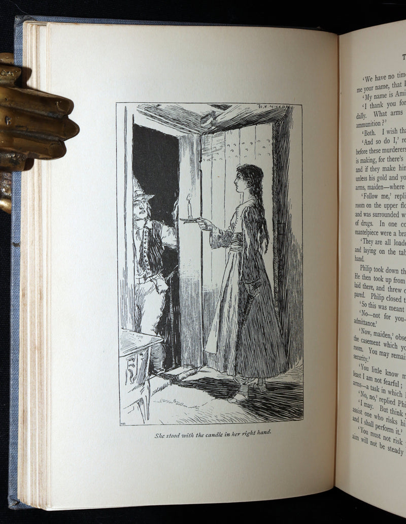 1896 Rare Book - The Phantom Ship by Captain Marryat, Illustrated by H.R. Millar