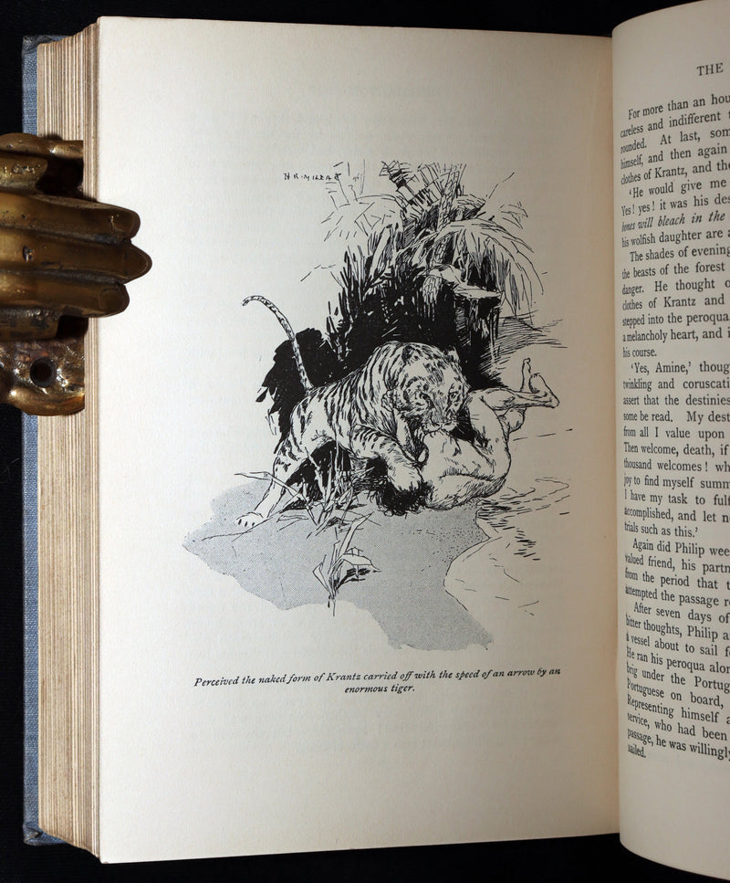 1896 Rare Book - The Phantom Ship by Captain Marryat, Illustrated by H.R. Millar