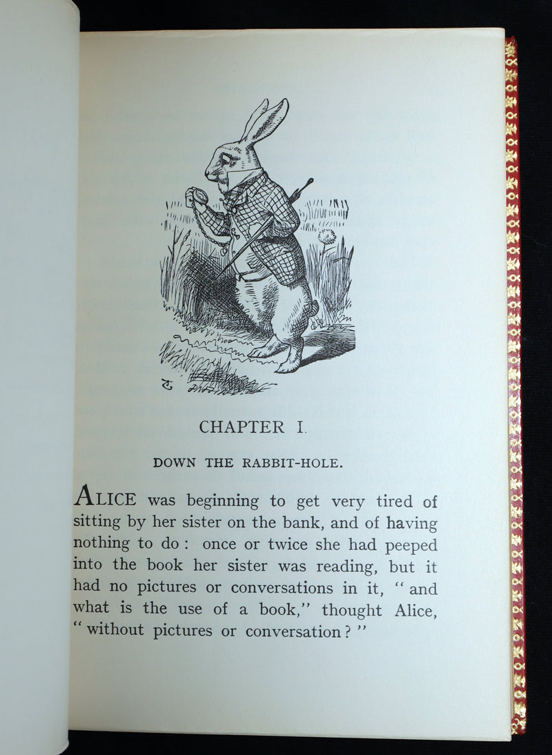 1968 Fine Bayntun Binding - Alice in Wonderland and Through the Looking-Glass