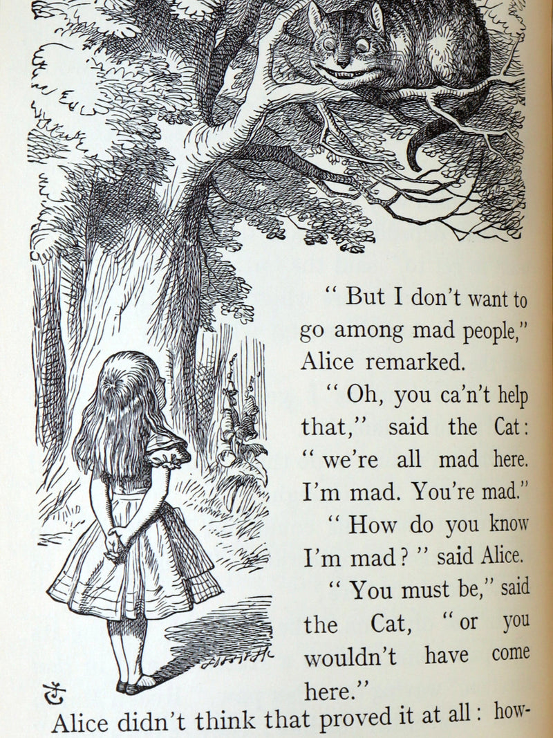 1968 Fine Bayntun Binding - Alice in Wonderland and Through the Looking-Glass