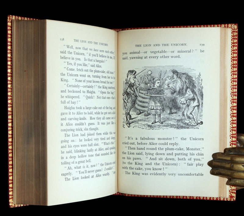 1968 Fine Bayntun Binding - Alice in Wonderland and Through the Looking-Glass