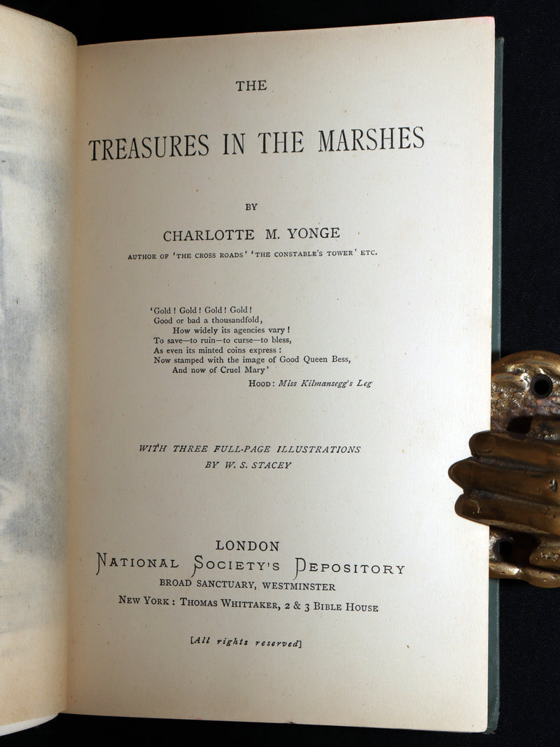 1890 Rare First Edition - The Treasures in the Marshes by Charlotte M. Yonge