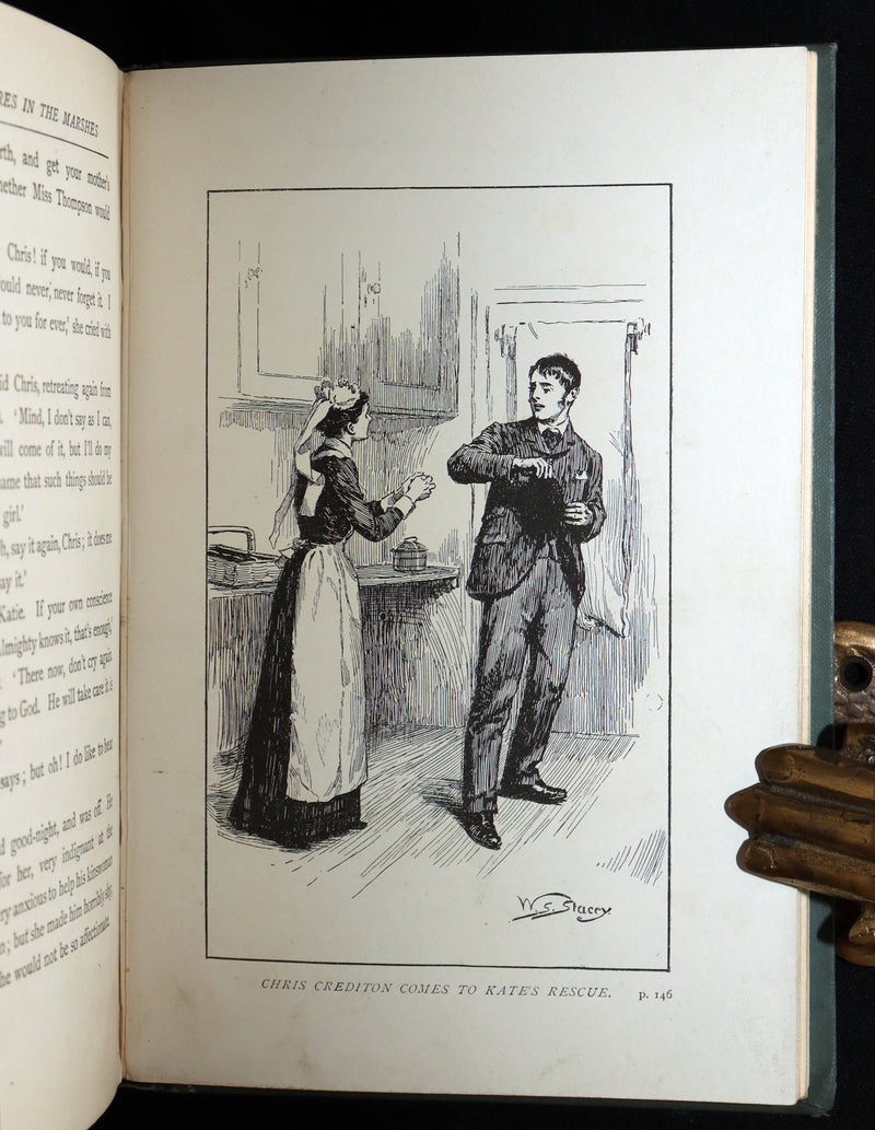 1890 Rare First Edition - The Treasures in the Marshes by Charlotte M. Yonge
