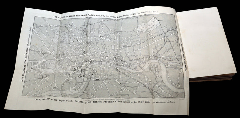 1862 Scarce Book - Routledge’s Popular Guide to London and Its Suburbs + Map