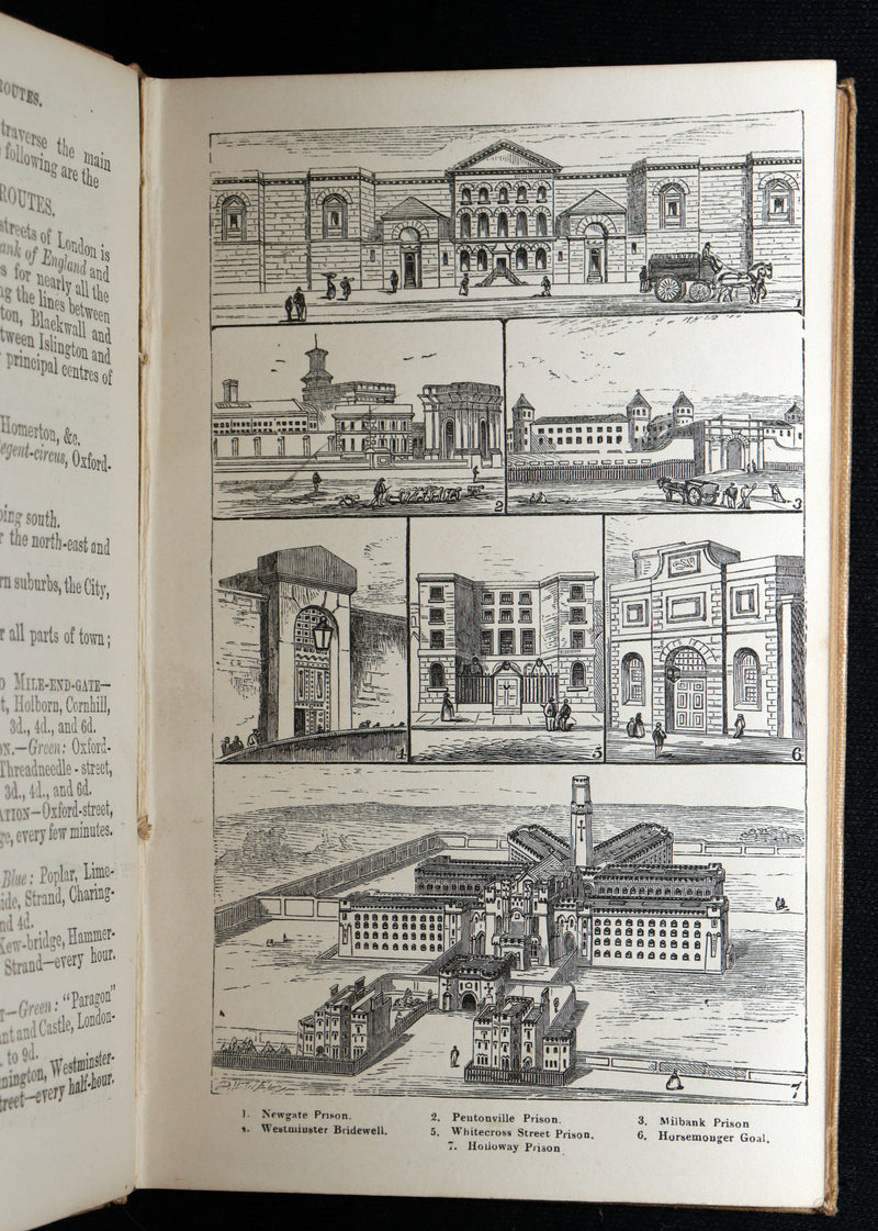 1862 Scarce Book - Routledge’s Popular Guide to London and Its Suburbs + Map