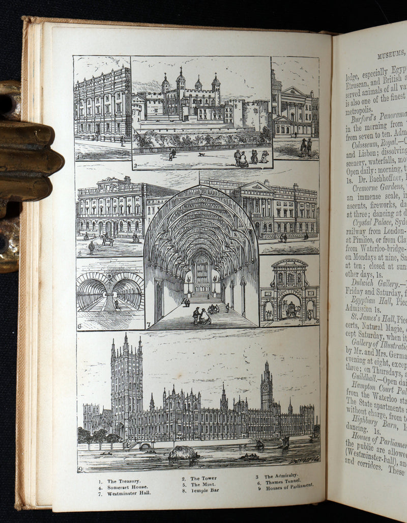 1862 Scarce Book - Routledge’s Popular Guide to London and Its Suburbs + Map