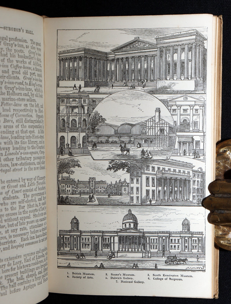 1862 Scarce Book - Routledge’s Popular Guide to London and Its Suburbs + Map