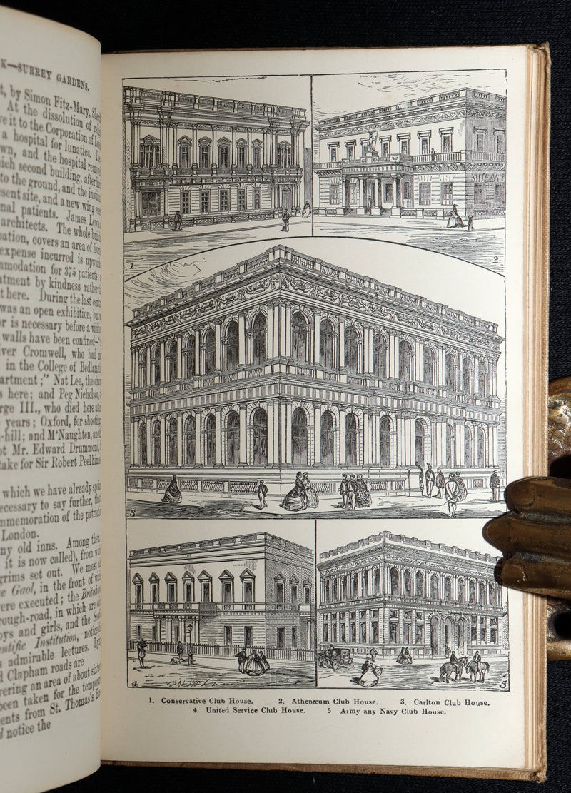 1862 Scarce Book - Routledge’s Popular Guide to London and Its Suburbs + Map
