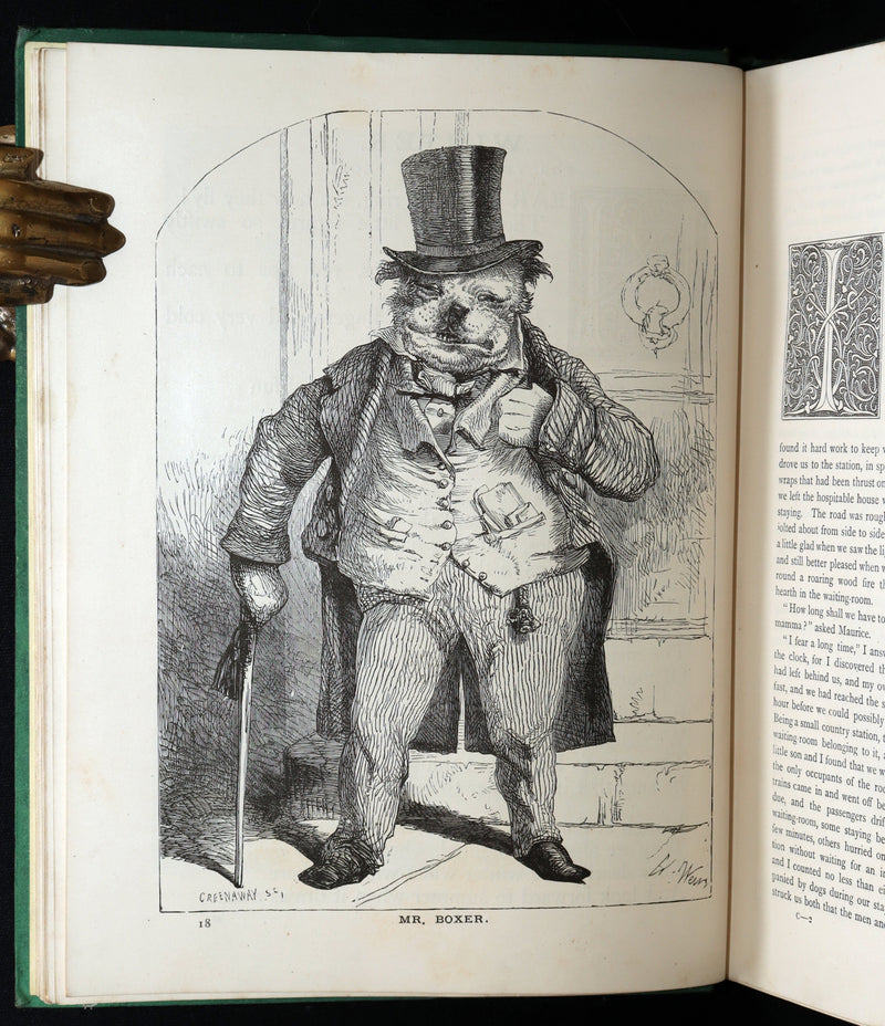 1886 Rare Victorian Book - Little Wide-Awake, Illustrated Magazine for Children