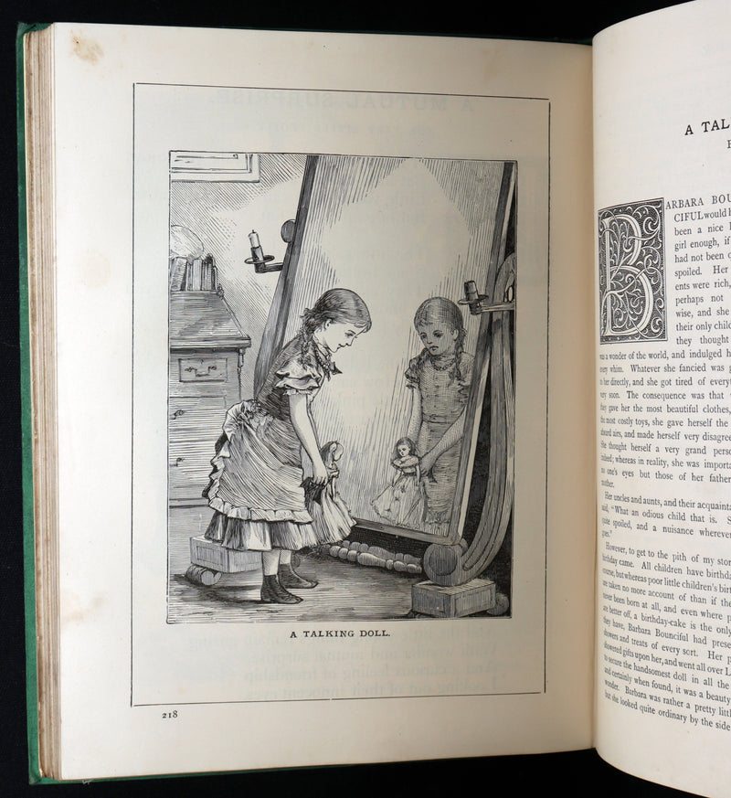 1886 Rare Victorian Book - Little Wide-Awake, Illustrated Magazine for Children