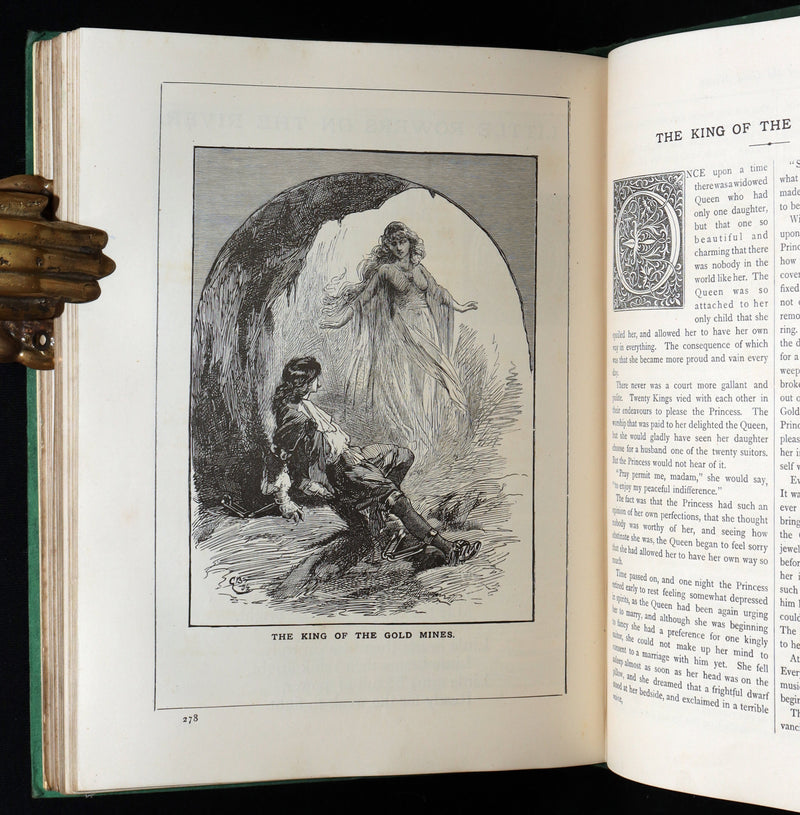 1886 Rare Victorian Book - Little Wide-Awake, Illustrated Magazine for Children